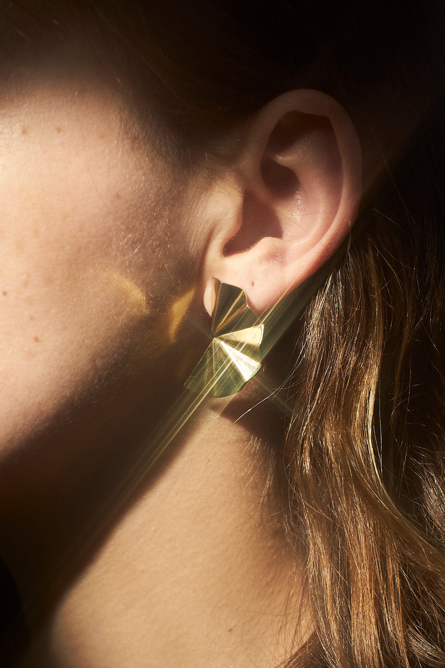 Abanico Earrings - Bronze