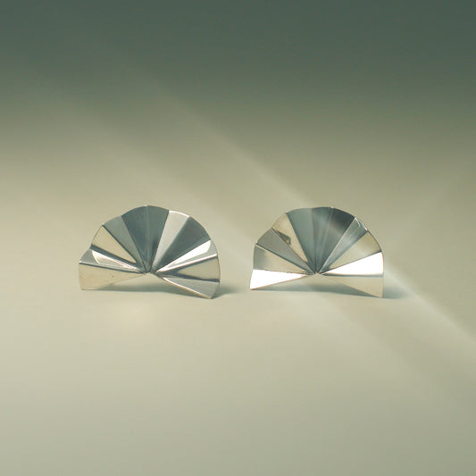 Abanico Earrings - Silver