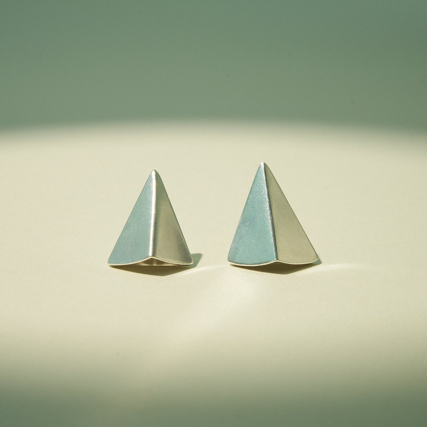 Pyramid Earrings - Silver